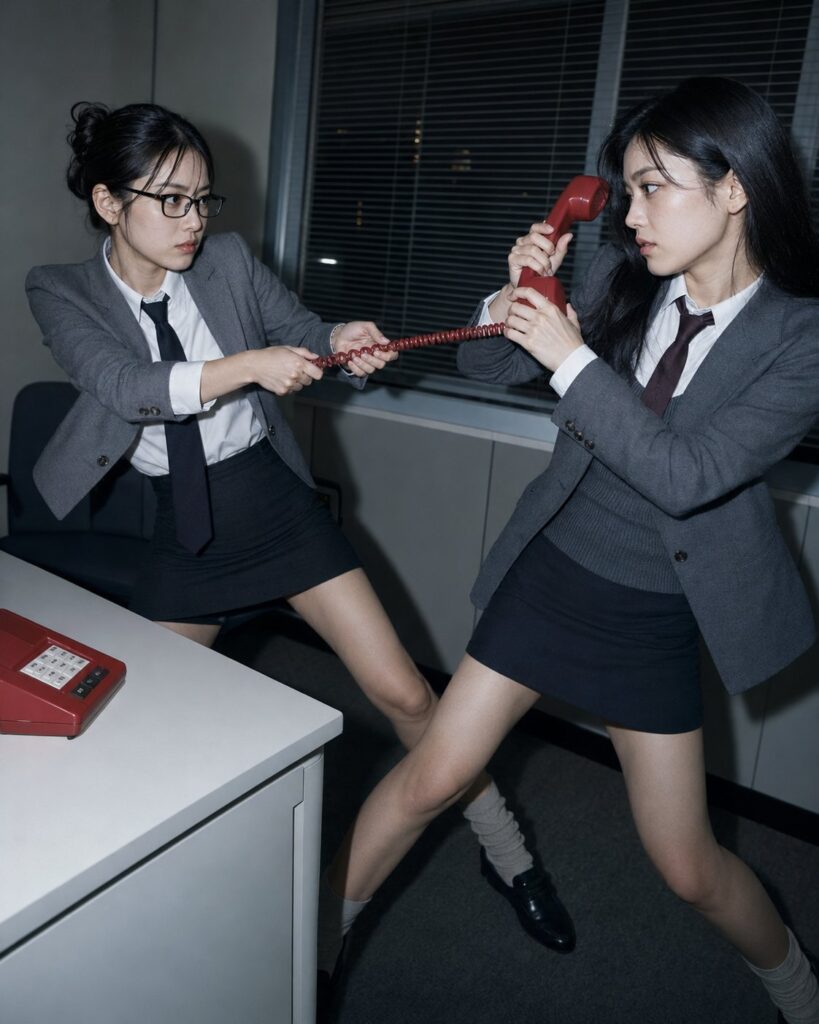 Nanobanana Pro 生成 90年代日系职场杂志荒诞超现实写真 - AI绘画提示词