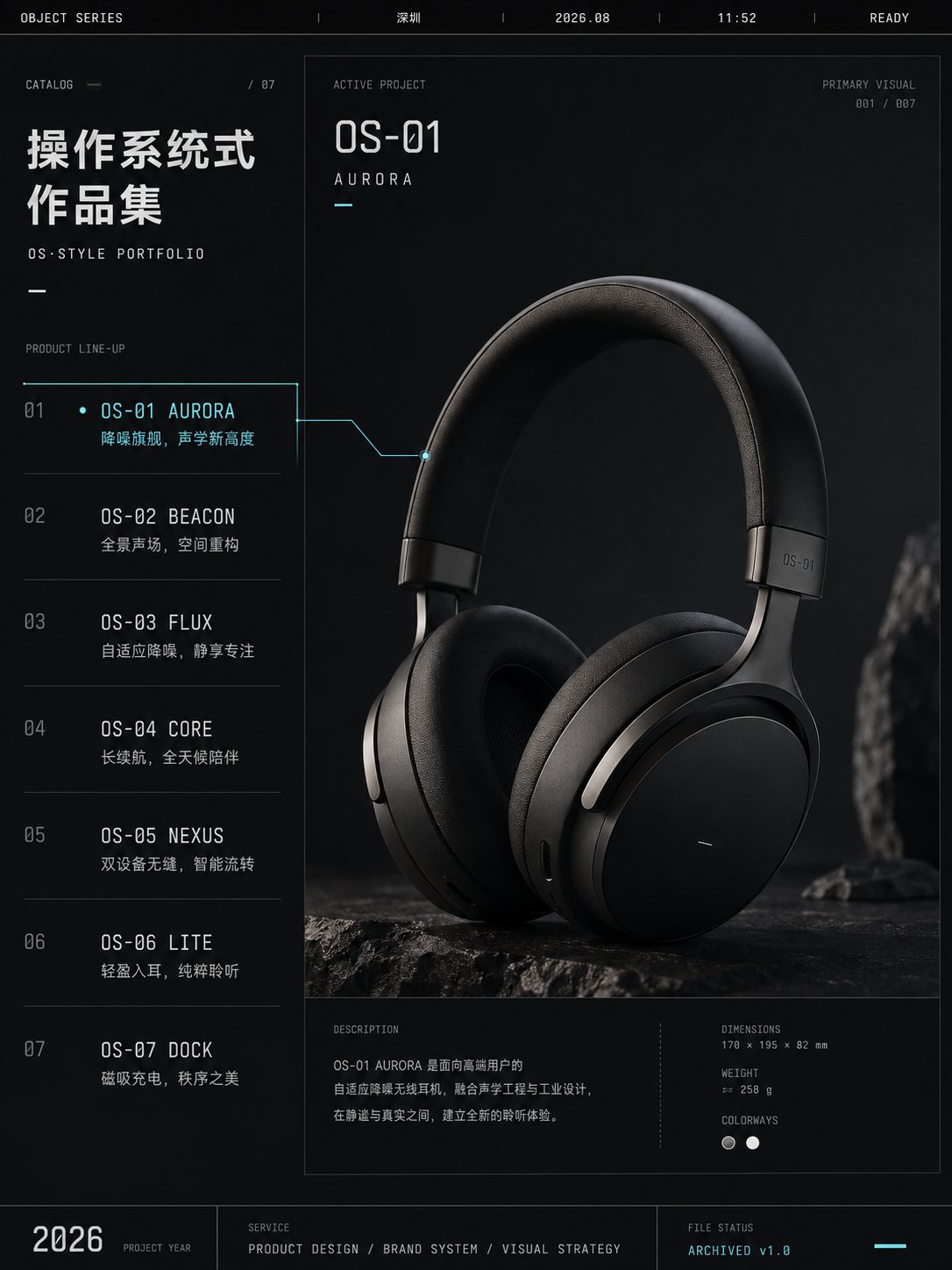 Nanobanana Pro 生成 操作系统式作品集编辑海报设计 - AI绘画提示词