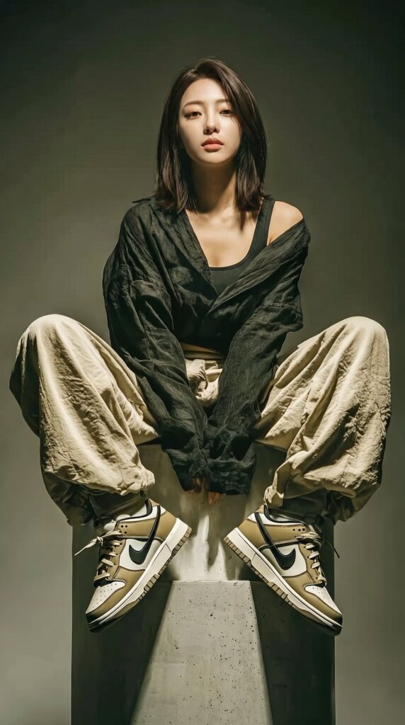 Realistic 9 16 Photographed Portrait Woman Pedestal | 混凝土台座上的超写实女性全身摄影 6 Nanobanana Pro 生成 混凝土台座上的超写实女性全身摄影 - AI绘画提示词
