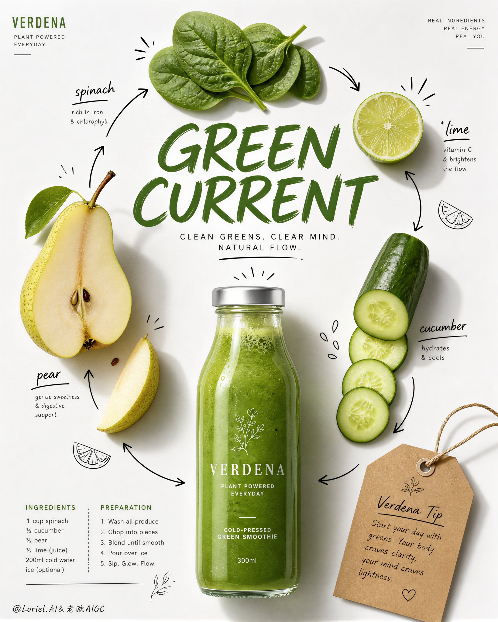 Aurora Press Luxury Wellness Juice Campaign Poster | 极简奢华果汁品牌社论海报设计 2 Nanobanana Pro 生成 极简奢华果汁品牌社论海报设计 - AI绘画提示词