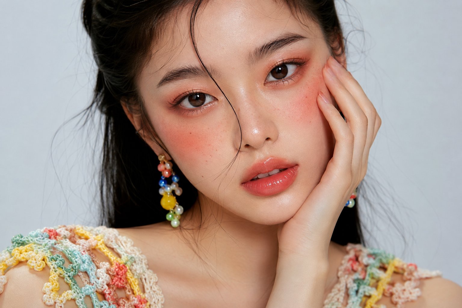 High End Photorealistic Asian Woman Editorial Closeup | 高端写实亚洲女性社论特写 2 Nanobanana Pro 生成 高端写实亚洲女性社论特写 - AI绘画提示词