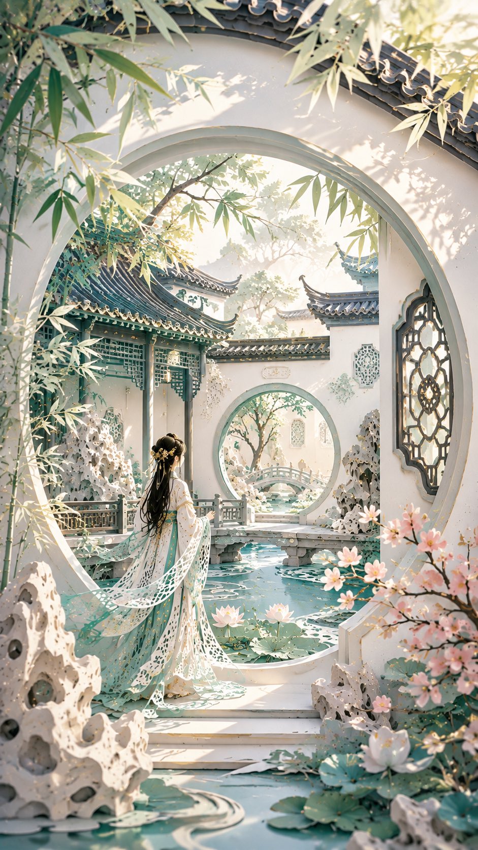 Modern Oriental Female Dreamscape Papercut Art | 现代东方女性梦境立体剪纸艺术 2 Nanobanana Pro 生成 现代东方女性梦境立体剪纸艺术 - AI绘画提示词