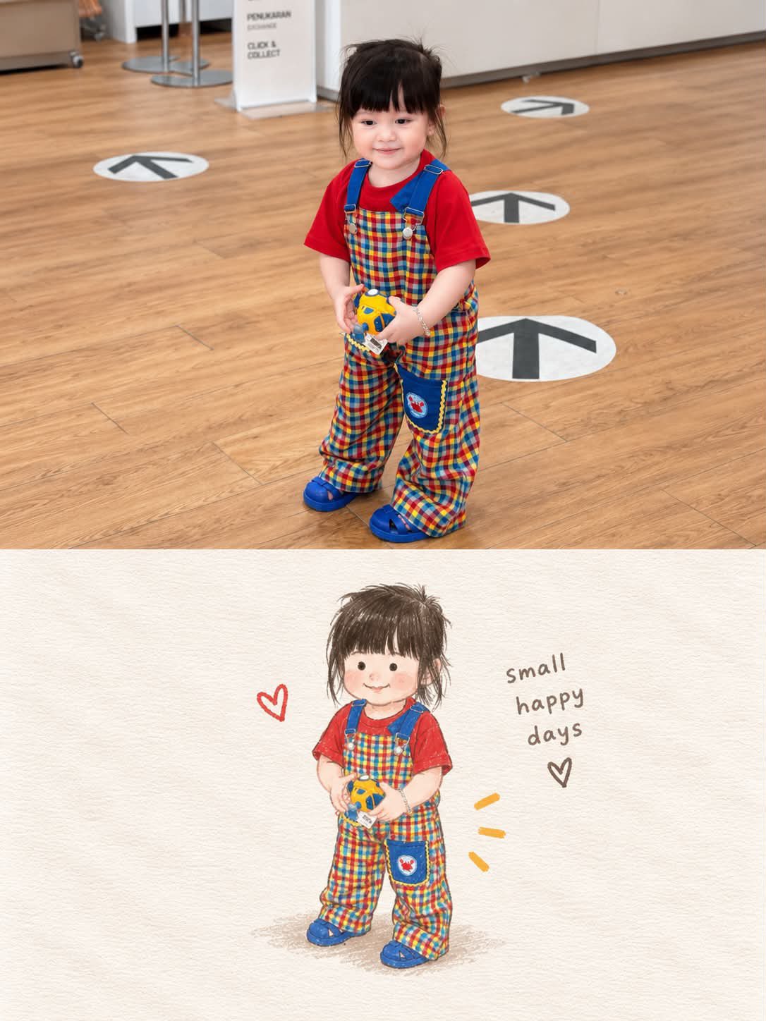 Photo To Hand Drawn Storybook Illustration Collage | 照片转手绘插画儿童绘本拼贴风格 2 Nanobanana Pro 生成 照片转手绘插画儿童绘本拼贴风格 - AI绘画提示词