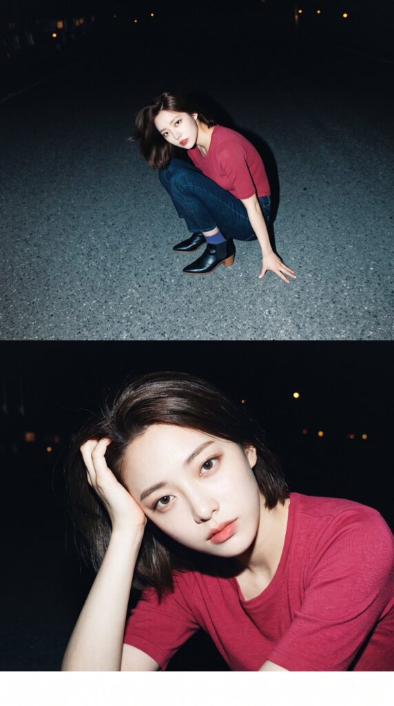 90S Compact Camera Style Late Night Road Portrait | 90年代胶片感深夜公路女性写实肖像 6 Nanobanana Pro 生成 90年代胶片感深夜公路女性写实肖像 - AI绘画提示词