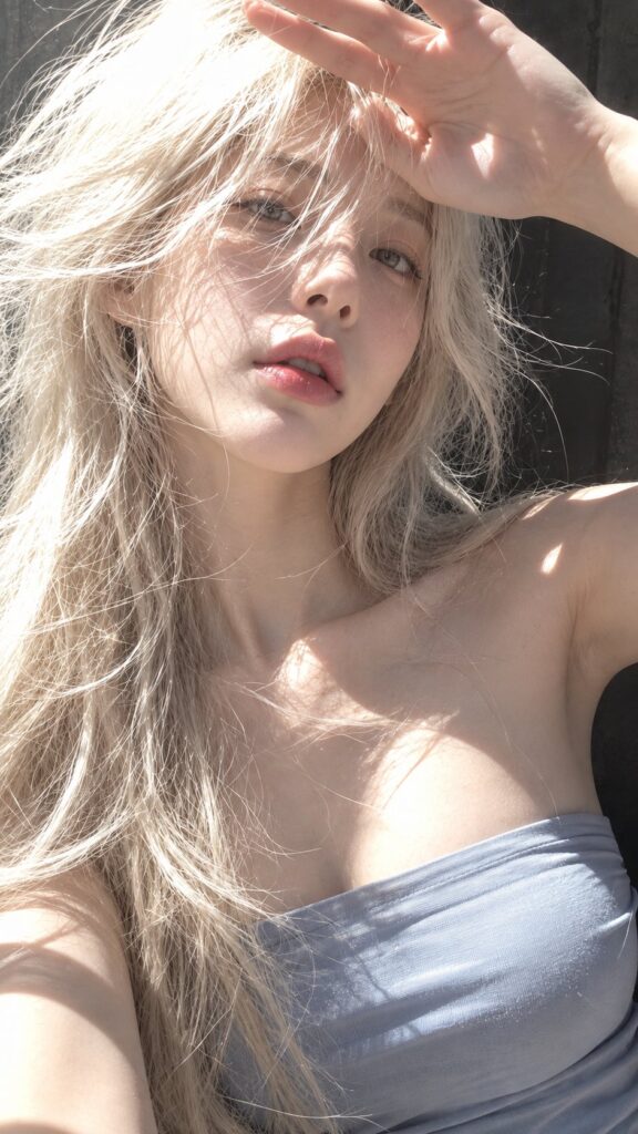 Ultra Realistic Sun Drenched Female Portrait Prompt | 强自然光近距写实女性人像摄影 6 Nanobanana Pro 生成 强自然光近距写实女性人像摄影 - AI绘画提示词