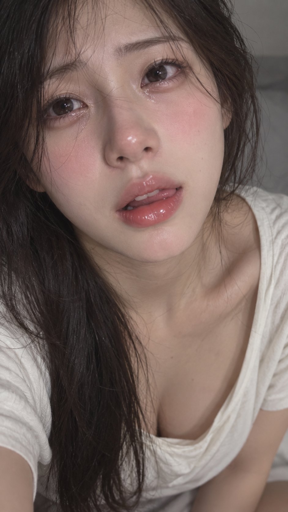 East Asian Woman Intimate Portrait Photorealistic Snapshot | 东亚女性近距离情感人像摄影 2 Nanobanana Pro 生成 东亚女性近距离情感人像摄影 - AI绘画提示词