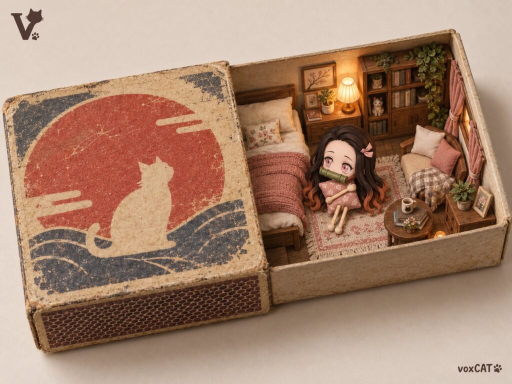 Matchstick Character Vintage Matchbox Miniature Home | 火柴人老洋火盒微缩住宅 5 Nanobanana Pro 生成 火柴人老洋火盒微缩住宅 - AI绘画提示词