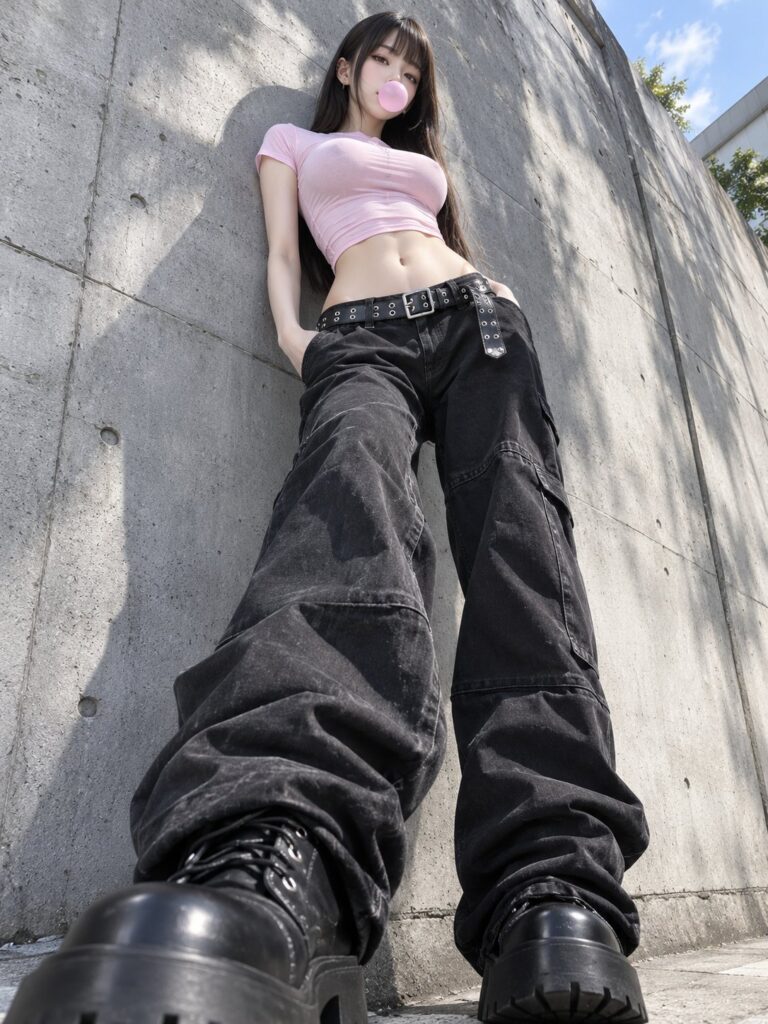 Japanese Idol Pink Bubblegum Wide Angle Fashion Photography | 日系偶像风粉红泡泡糖时尚摄影广角人像 6 Nanobanana Pro 生成 日系偶像风粉红泡泡糖时尚摄影广角人像 - AI绘画提示词