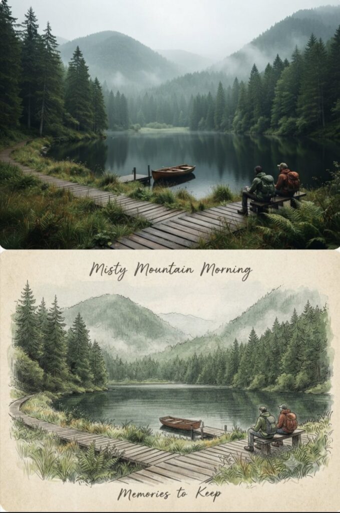 Vertical Mixed Media Travel Artwork Photorealistic Watercolor | 竖向写实与水彩手绘旅行混合媒介艺术 3 Nanobanana Pro 生成 竖向写实与水彩手绘旅行混合媒介艺术 - AI绘画提示词