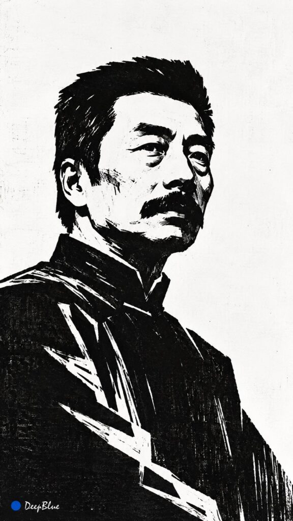 Subject New Woodcut Print Minimalist Black And White Blocks Clean Whitespace | 主体新兴木刻版画极简黑白块面干净留白 5 Nanobanana Pro 生成 主体新兴木刻版画极简黑白块面干净留白 - AI绘画提示词